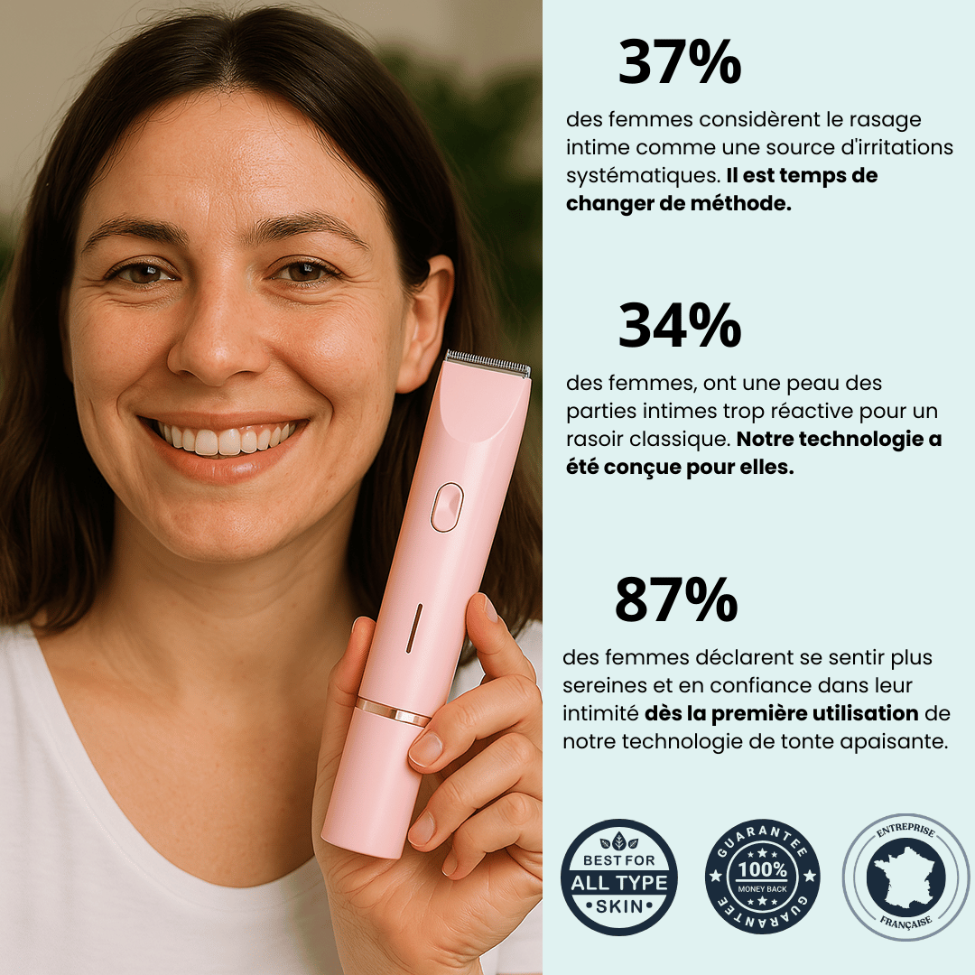 Rasoir intime - indolore et spécial peaux sensibles
